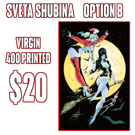 Harley Quinn X Elvira #1 Sveta Shubina Variants - PRE-ORDER