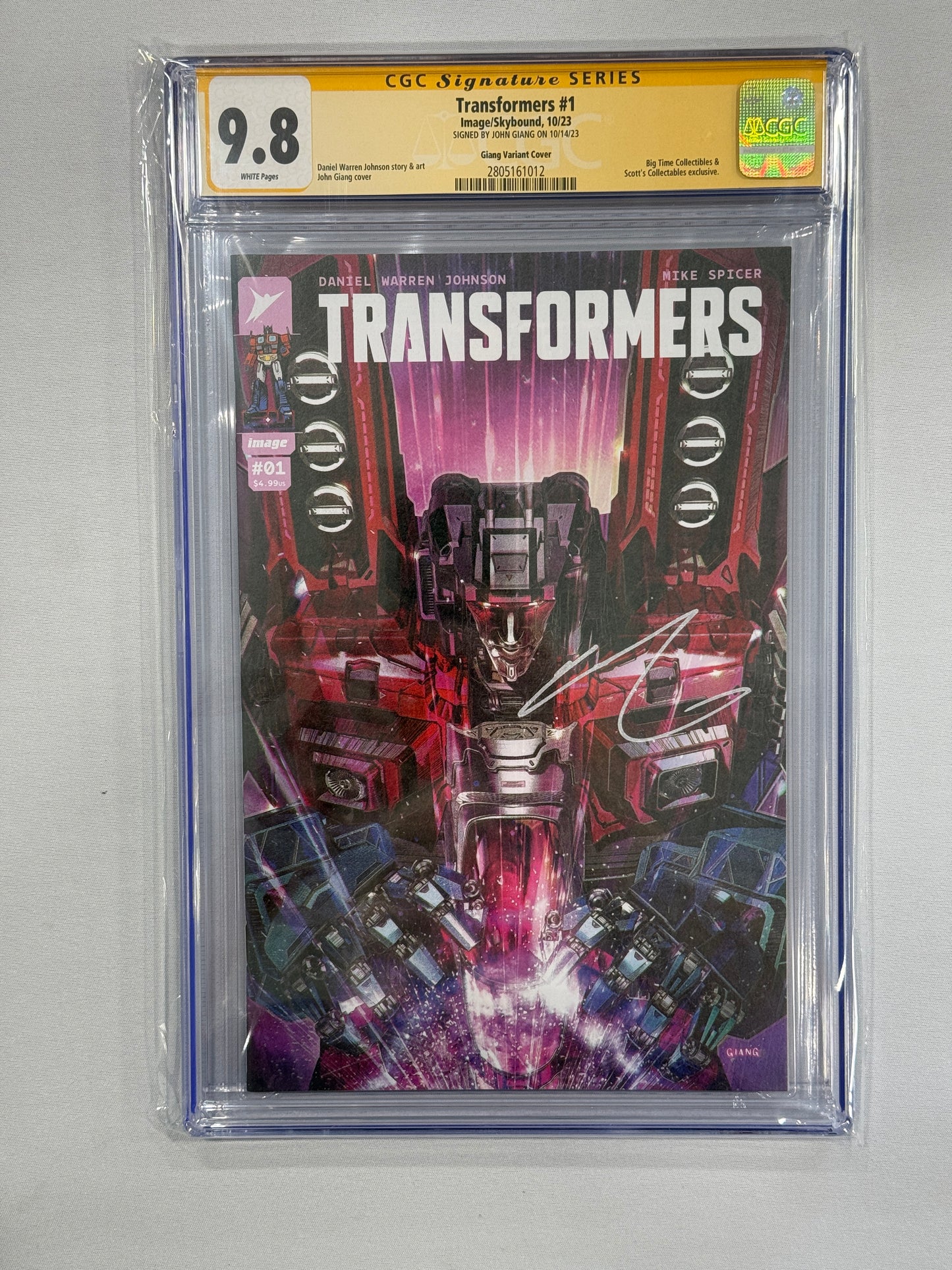 Transformers 1 | Skybound | CGC SS 9.8 John Giang Signed