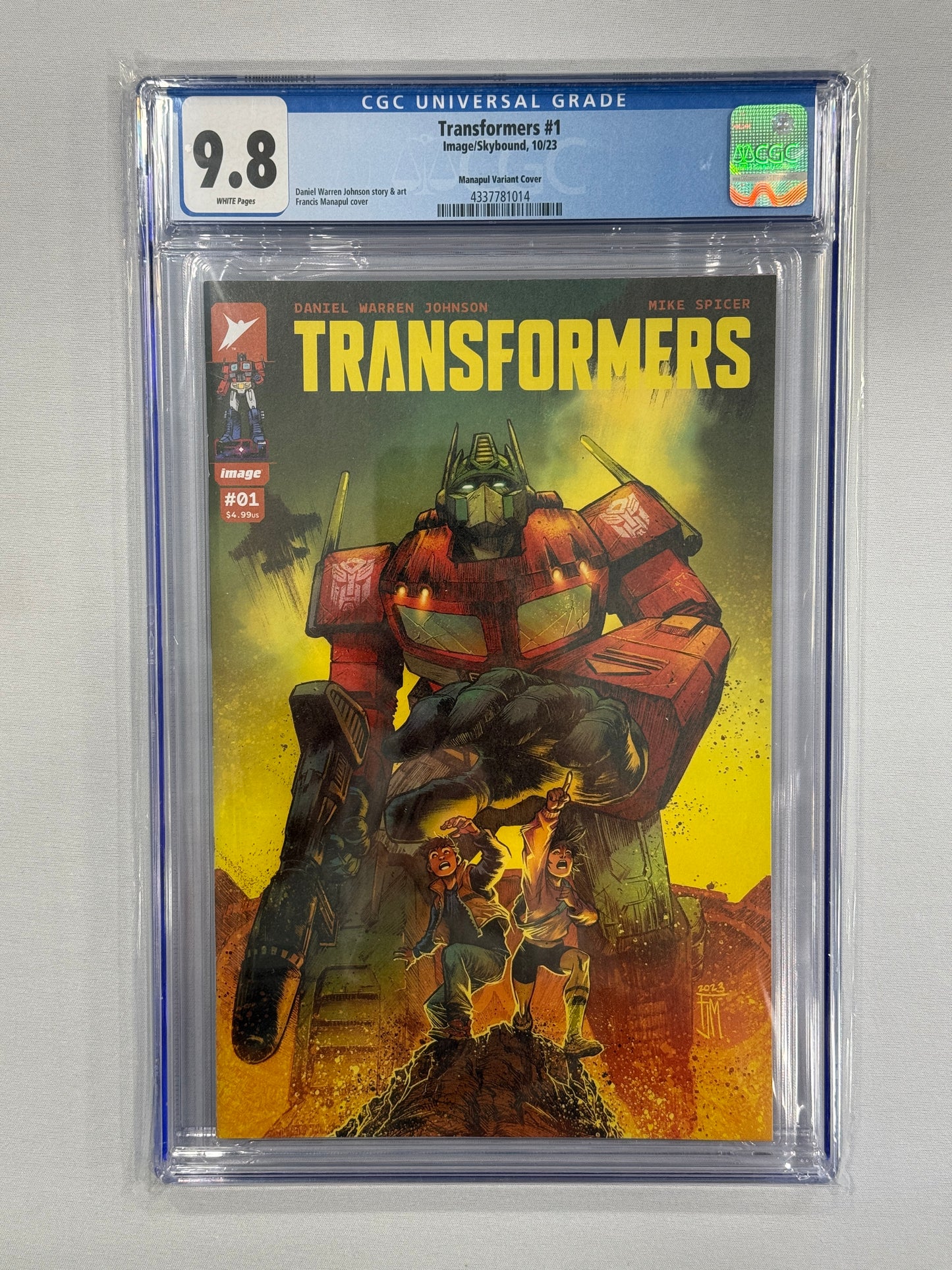 Transformers 1 | Skybound | CGC 9.8 1:50 Variant
