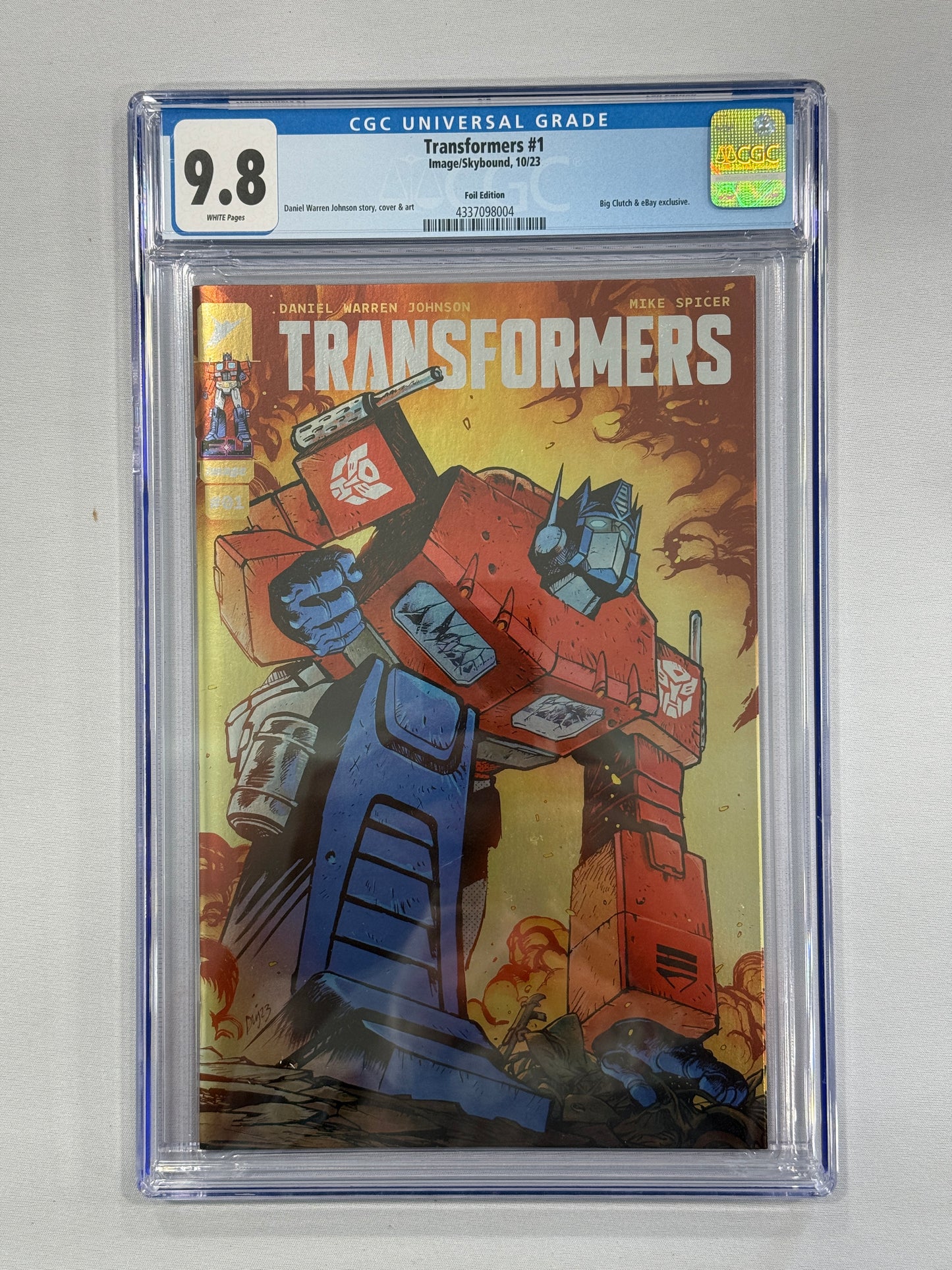 Transformers 1 | Skybound | CGC 9.8 NYCC Foil Variant