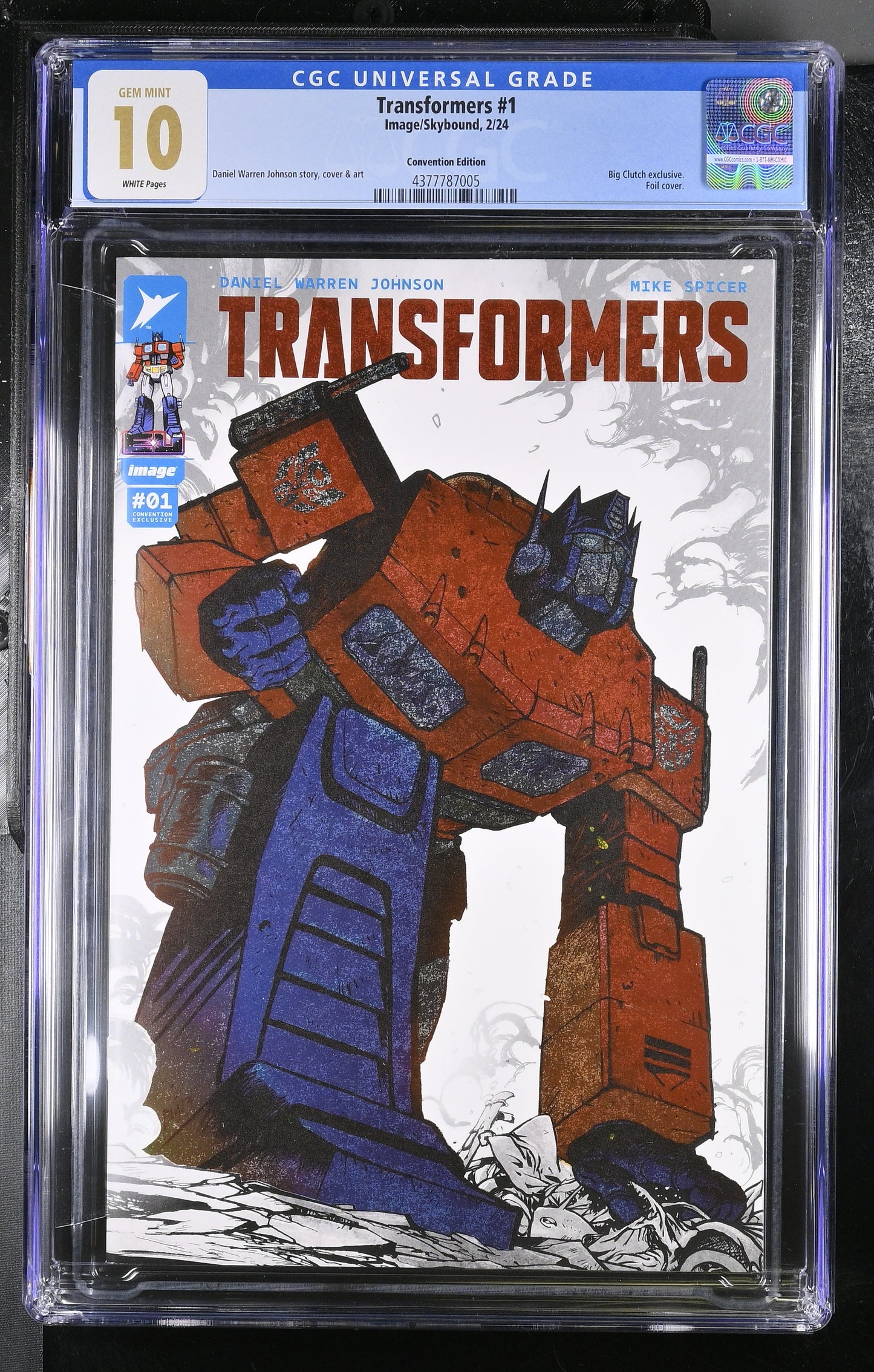 Transformers 1 | Skybound | Convention Exclusive Spot Foil CGC 10 (IN HAND)