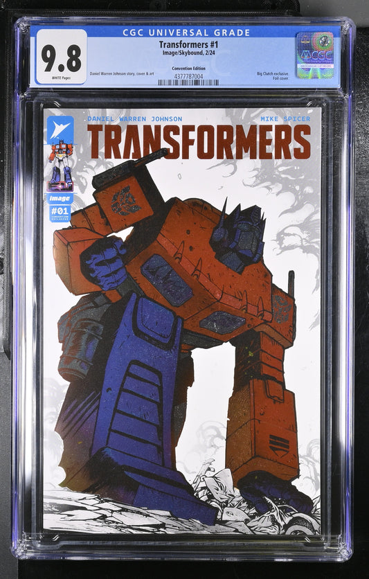 Transformers 1 | Skybound | Convention Exclusive Spot Foil CGC 9.8 (IN HAND)