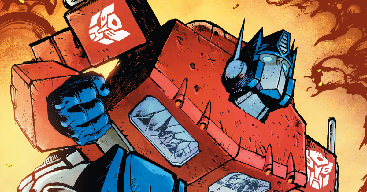 an image from the new skybound transformers comic art by ryan ottley
