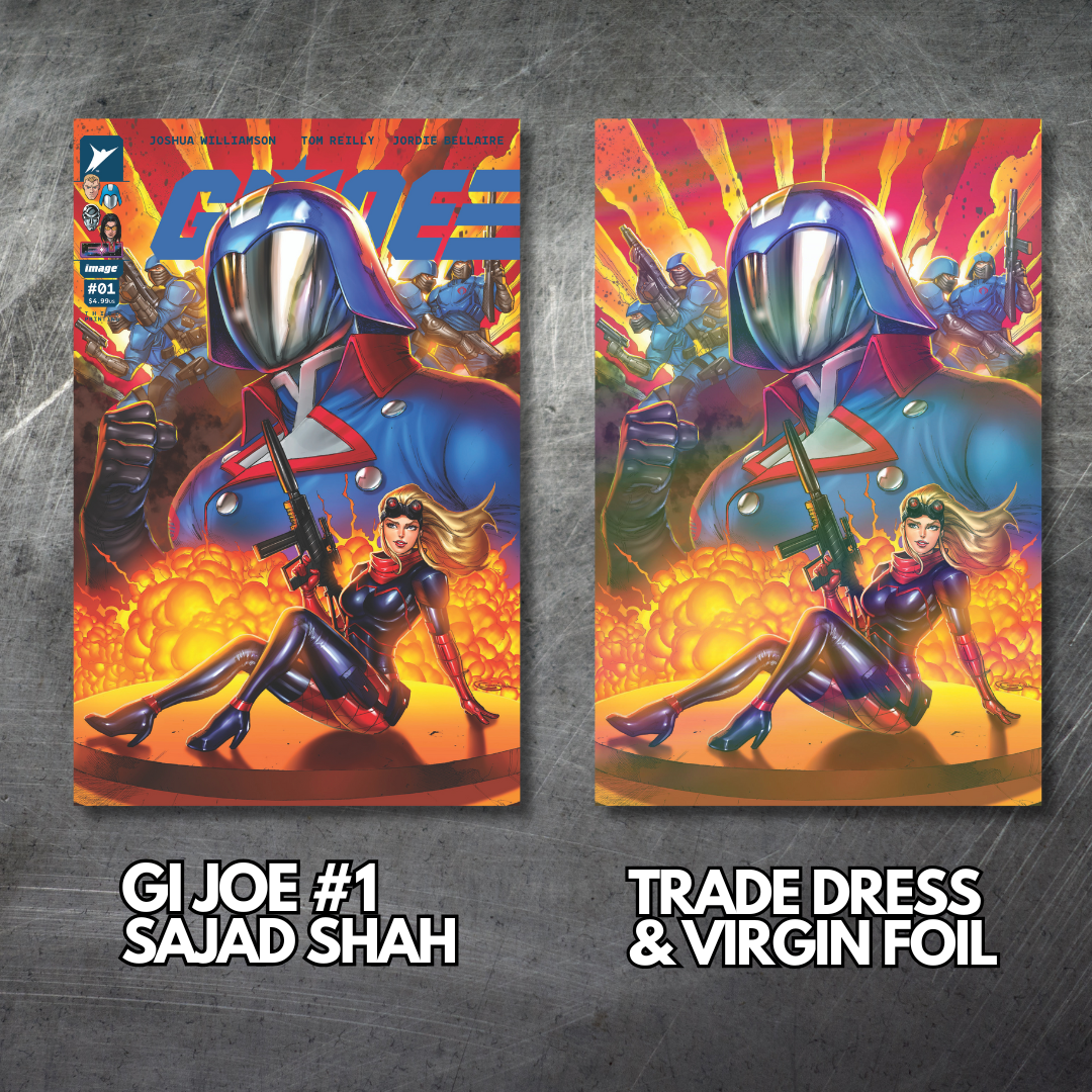 GI Joe 1 Sajad Shah Trade Dress & Foil Virgin Variant SET (3rd print)