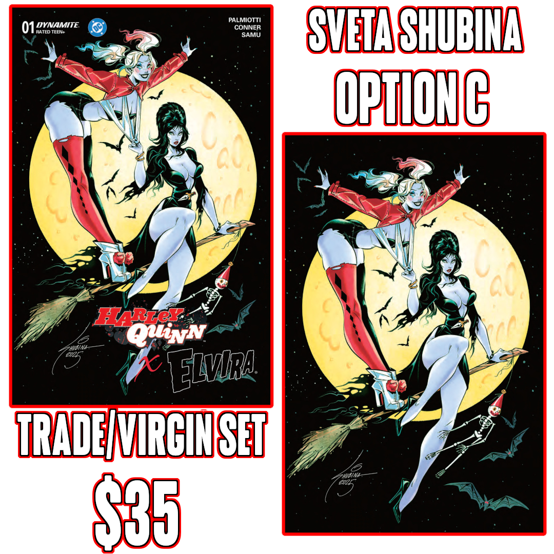 Harley Quinn X Elvira #1 Sveta Shubina Variants