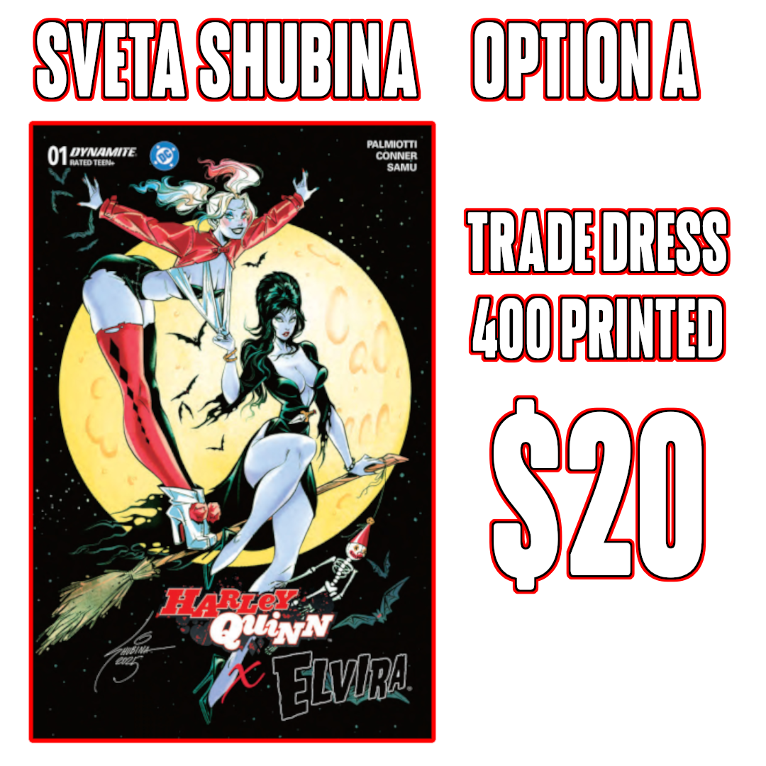 Harley Quinn X Elvira #1 Sveta Shubina Variants