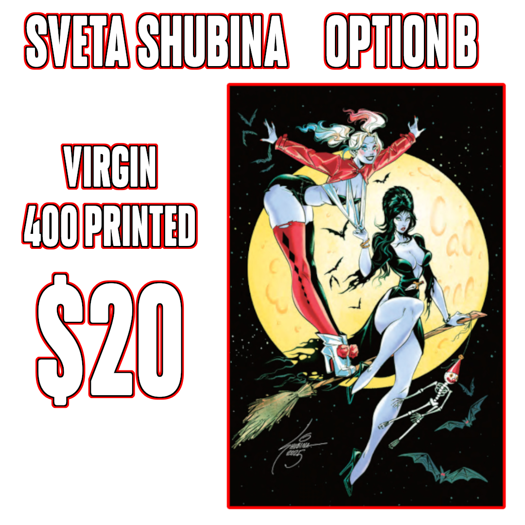 Harley Quinn X Elvira #1 Sveta Shubina Variants