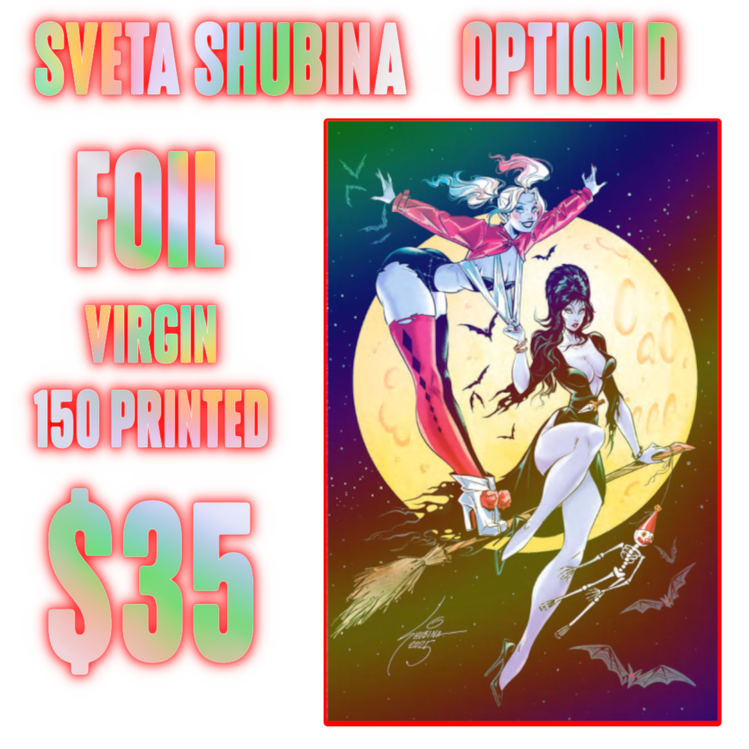 Harley Quinn X Elvira #1 Sveta Shubina Variants