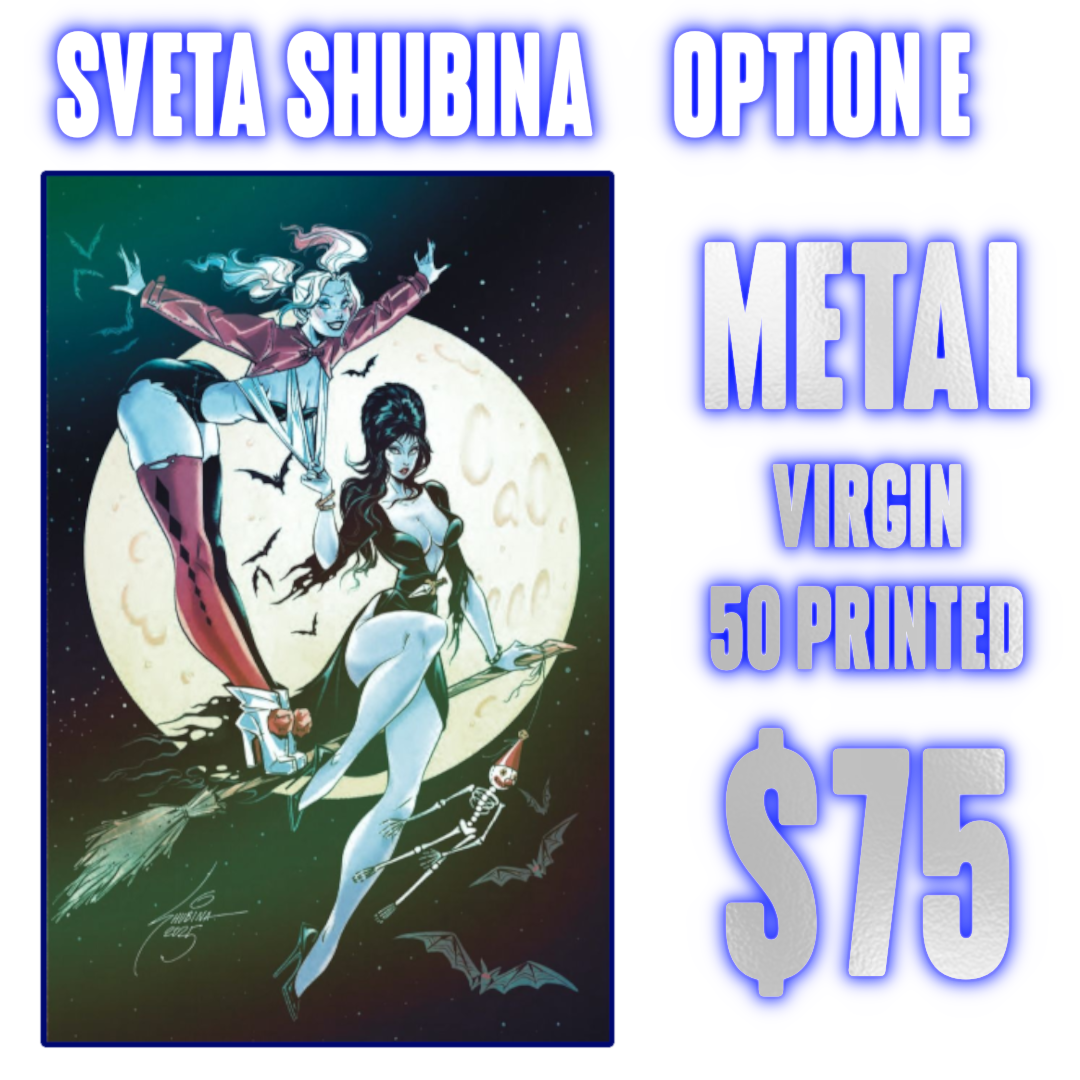 Harley Quinn X Elvira #1 Sveta Shubina Variants
