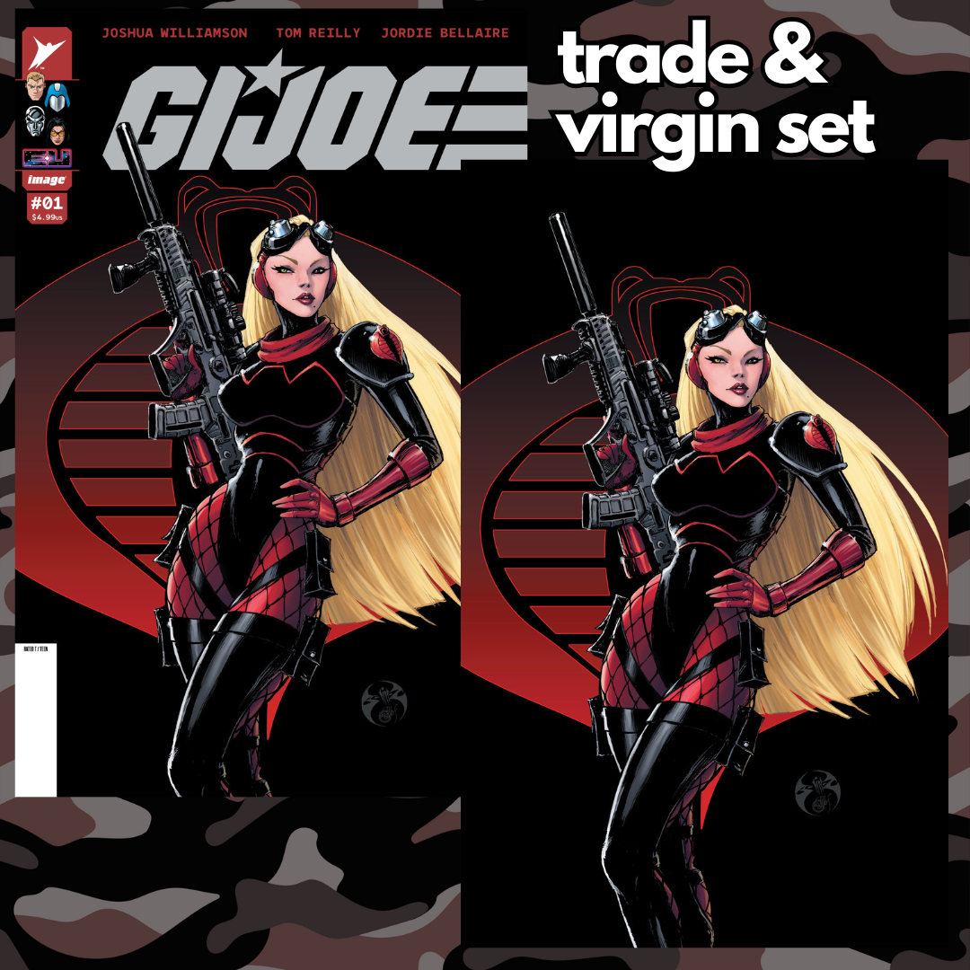 PRE ORDER - GI Joe 1 Joe Benitez Trade Dress & Virgin SET