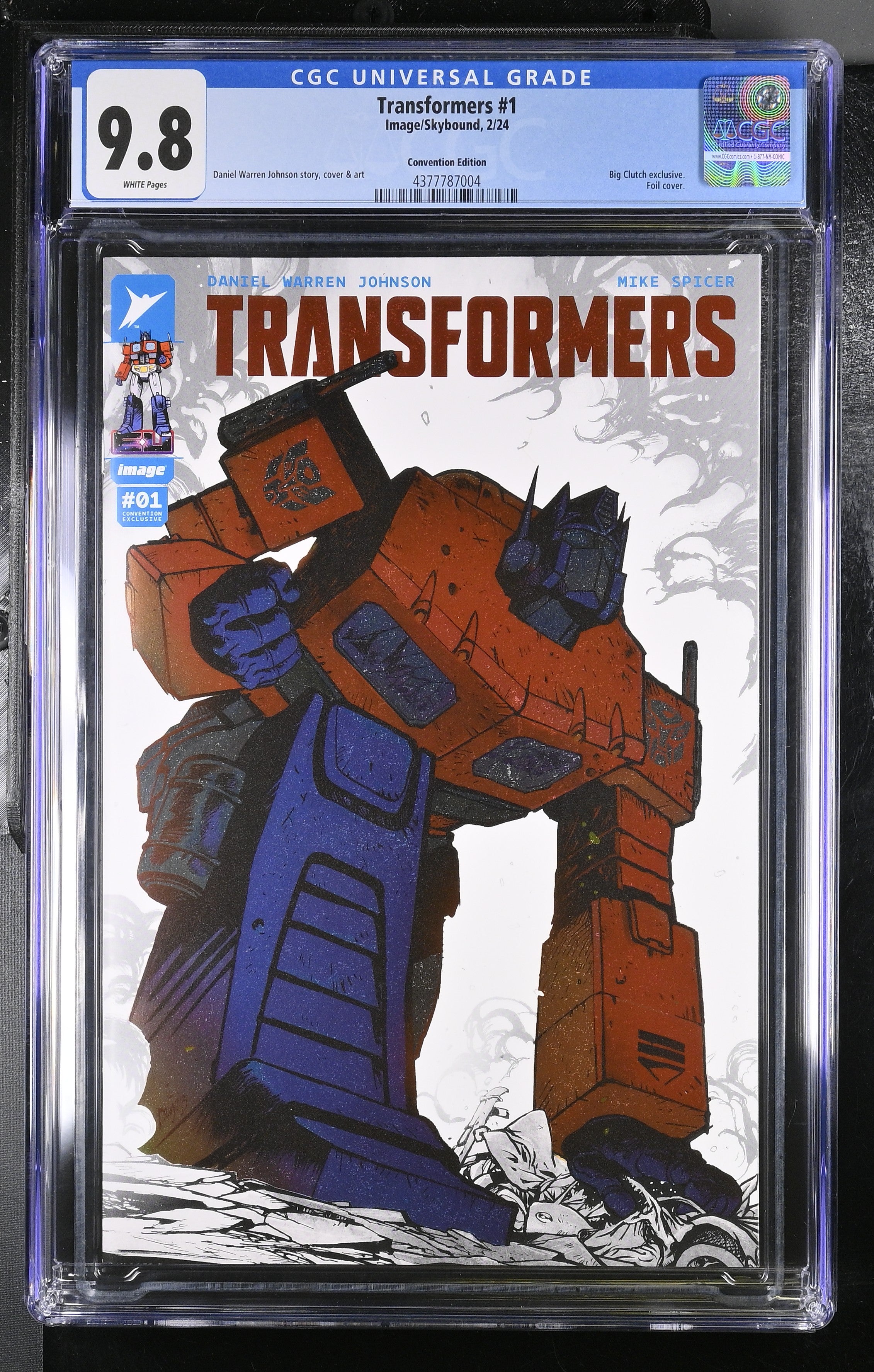 Transformers #1 CGC authentic 7.5 Newsstand